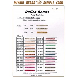 Miyuki Delica Bead Sample Cards